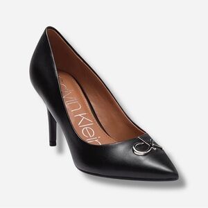 🌸New🌸 Calvin Klein Greta Pump Heel Shoe Sz 8.5 Black NIB